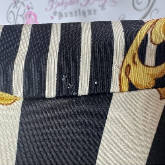 Win win apparel pants baroque striped black gold ornate stripes stretchy comfy - Picture 9 of 13